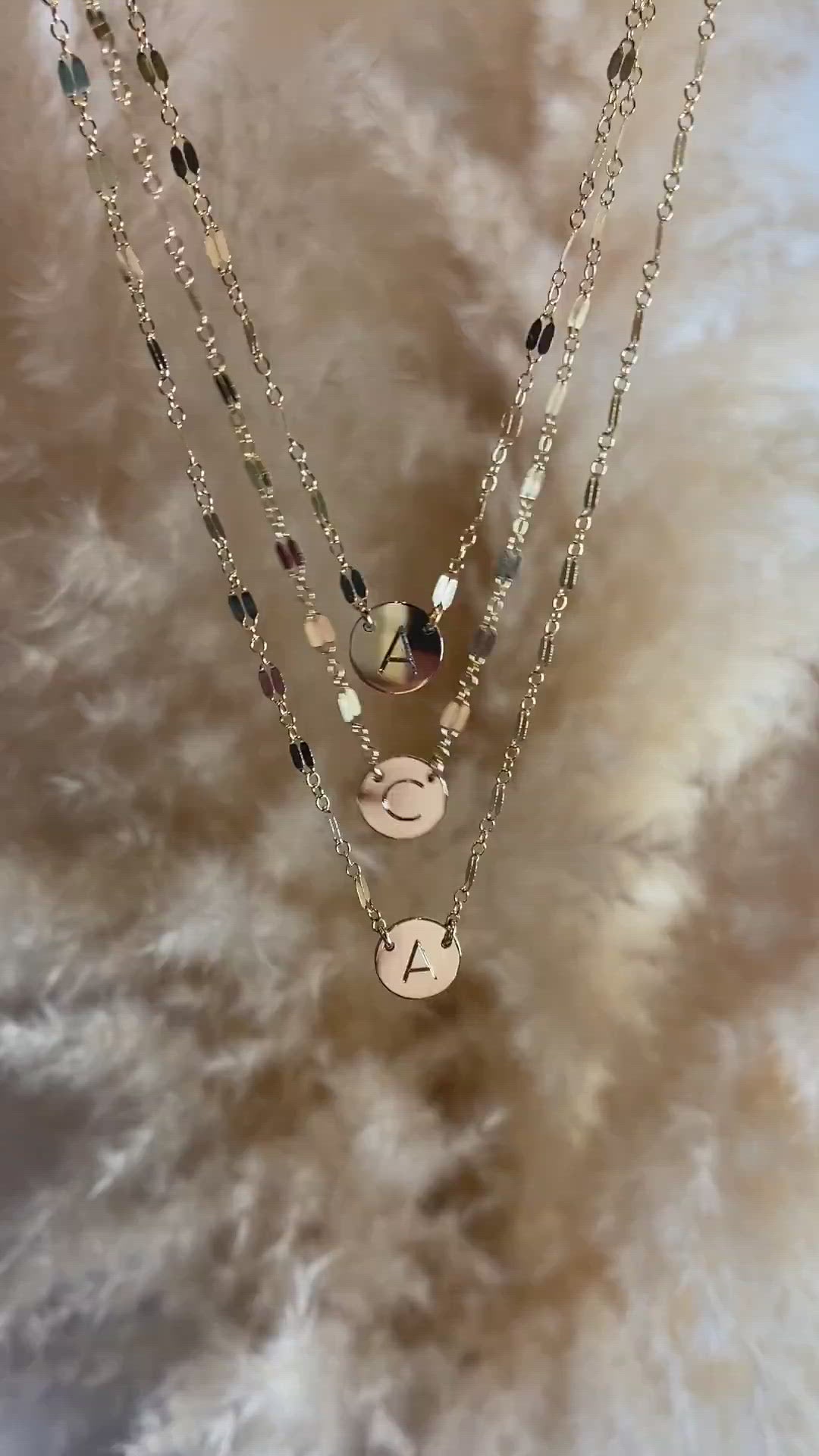 Engravable Initial Necklace
